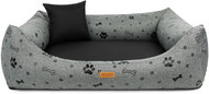 DENZOO FOOT BLACK Ortopedický pelech pro psy se snímatelným potahem 90 cm × 75 cm - Pet Bed