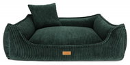 DENZOO MILANO BOTTLE GREEN Ortopedický pelech pro psy se snímatelným potahem 70 cm × 50 cm - Pet Bed