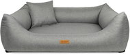 DENZOO LUX LIGHT GREY Ortopedický pelech pro psy se snímatelným potahem 70 cm × 50 cm - Pet Bed