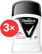 REXONA Men Invisible Black+White 3× 50 ml - Antiperspirant