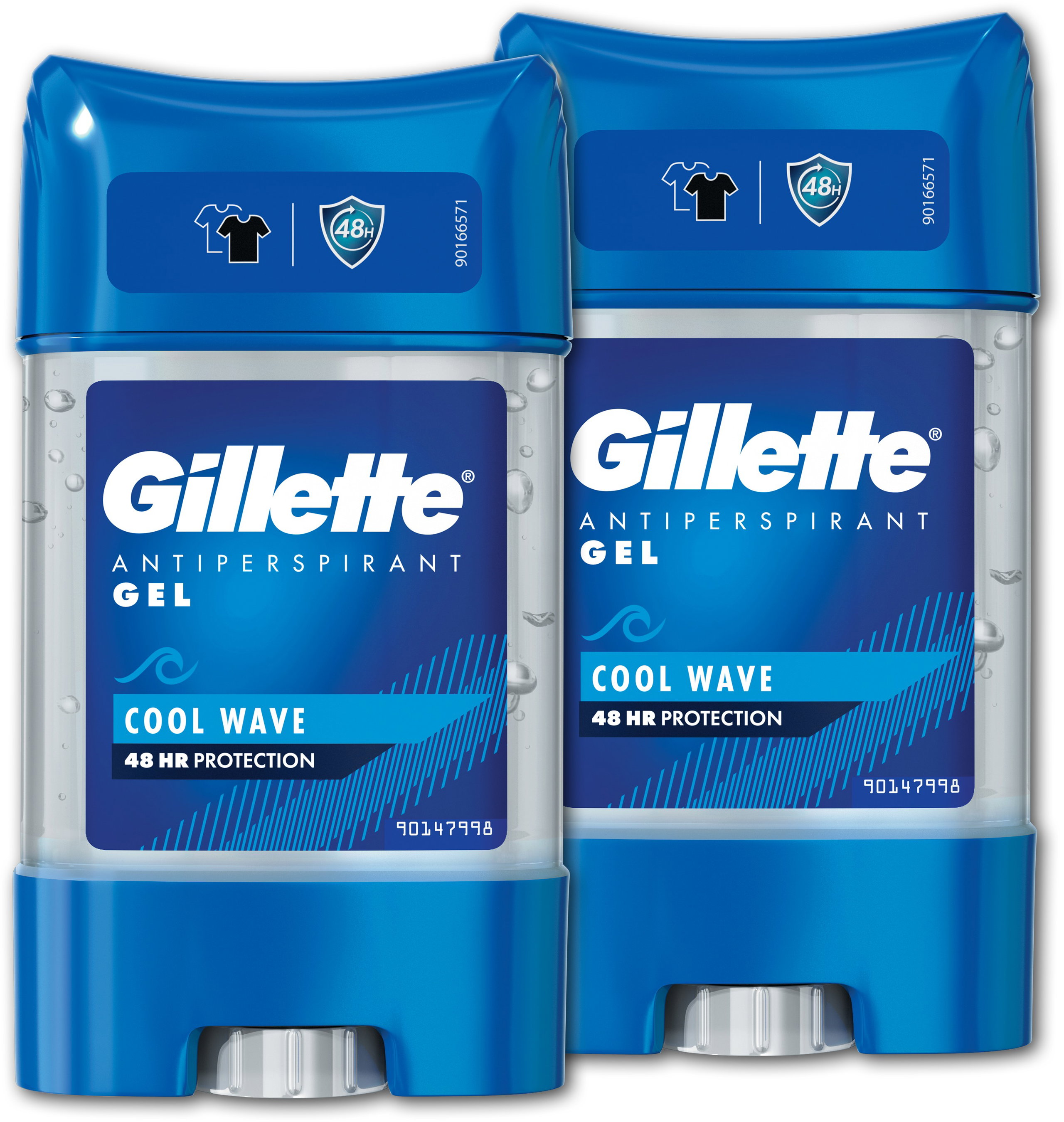 GILLETTE Cool Wave zselés izzadásgátló, 2 × 70 ml