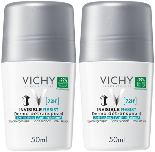 VICHY Invisible Resist 72H Dermo Detranspirant 2 × 50 ml - Deodorant - Hlavní obrázek