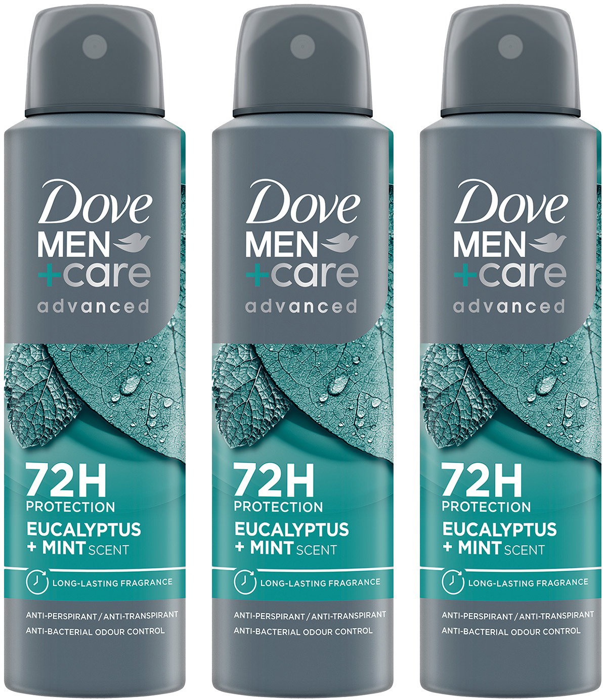 DOVE Triopack Men+Care Eukaliptusz és menta 150 ml