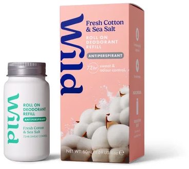 WILD Refill Fresh Cotton&Sea Salt 50 ml - Antiperspirant - Main image