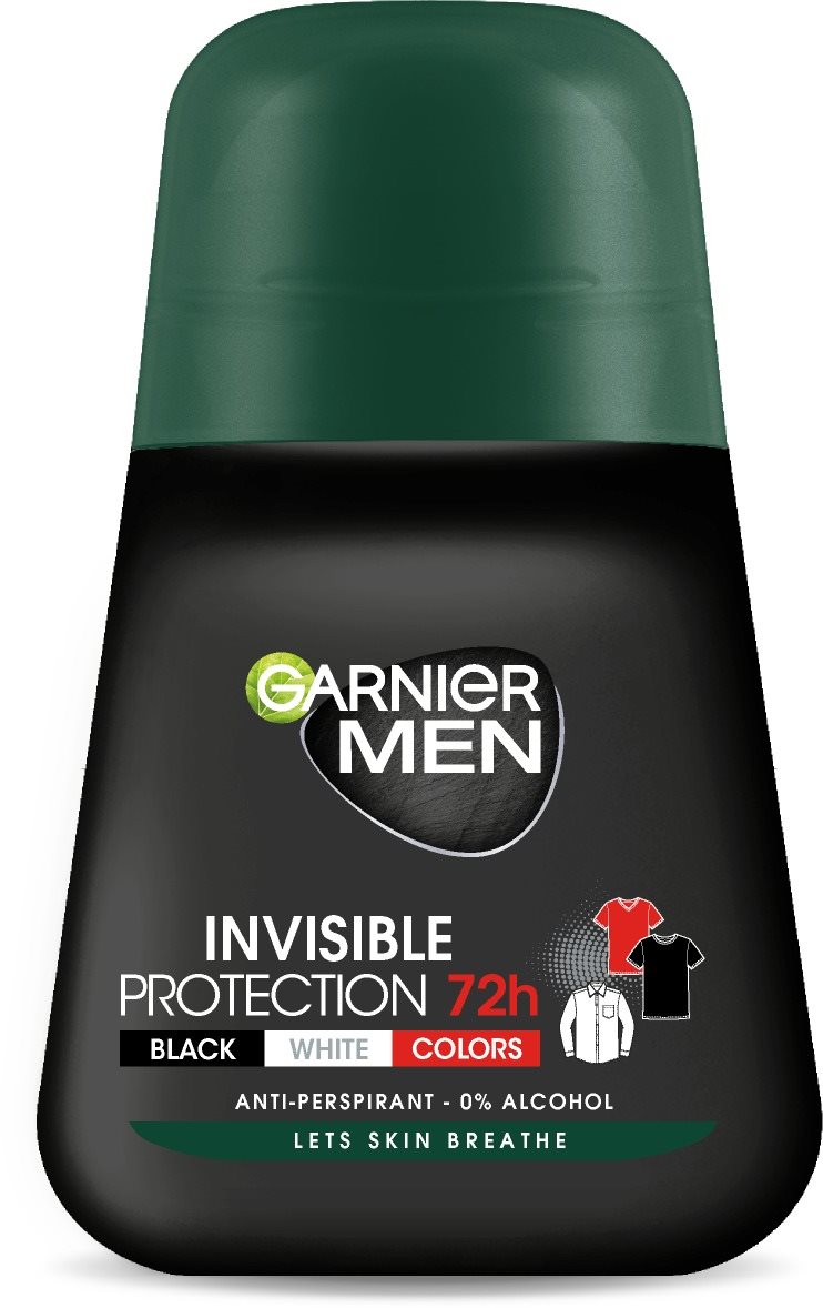 GARNIER Men Mineral Invisible Black and White Colors Roll-On Antiperspirant 50 ml