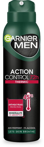 GARNIER Men Mineral Action Control Thermic Spray Antiperspirant 150 ml - Antiperspirant - Main image