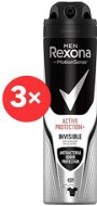 REXONA Men Active Protection+ Invisible 3x 150 ml - Antiperspirant