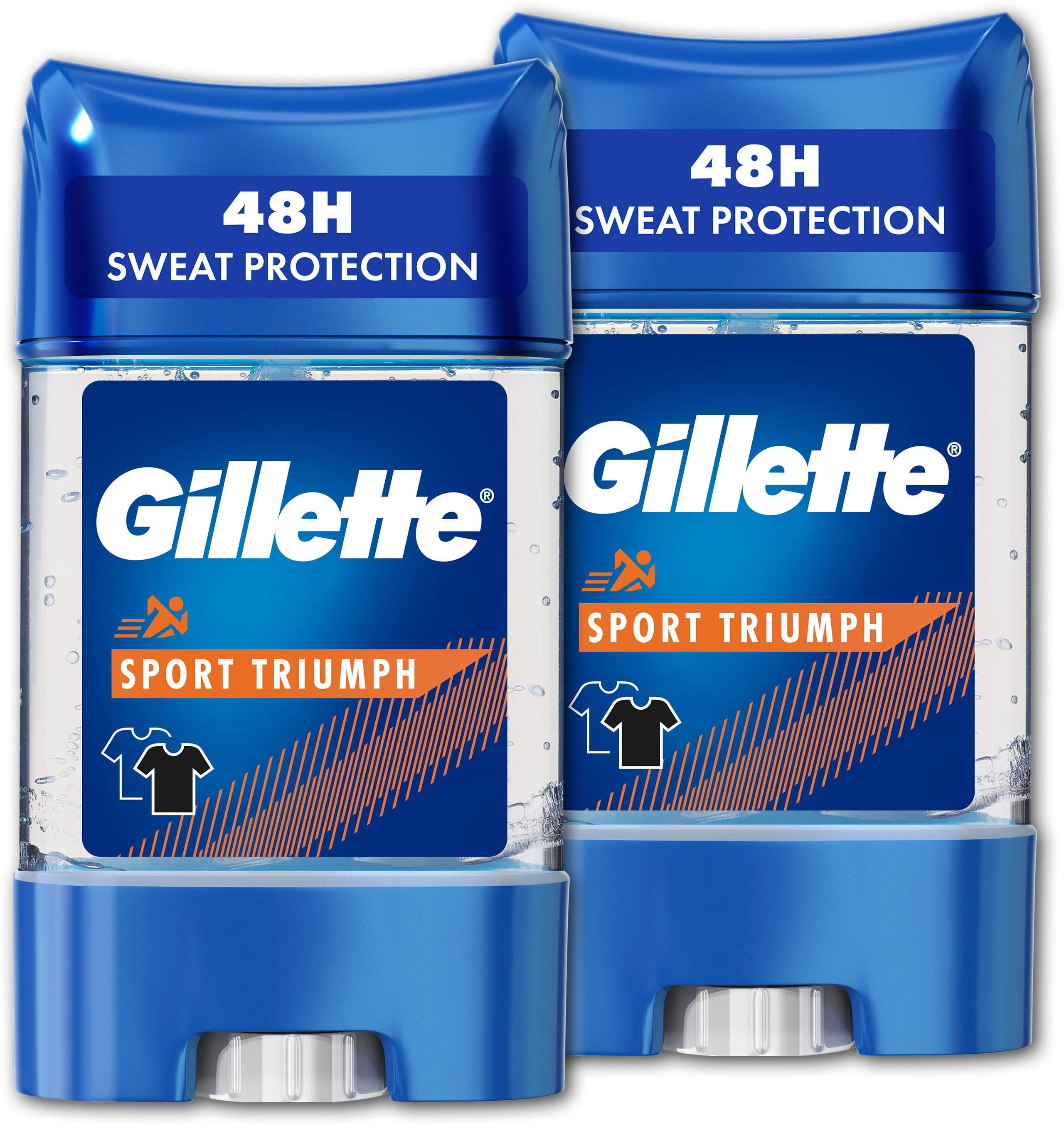 GILLETTE Sport Triumph zselés izzadásgátló, 2 × 70 ml