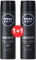 NIVEA MEN Deep Black Carbon 150 ml 1+1 - Pánsky antiperspirant
