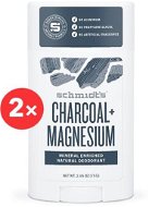 SCHMIDT'S Signature Activated Charcoal + Magnesium 2 × 58ml - Men's Deodorant