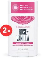 SCHMIDT'S Signature Rose + Vanilla 2 × 58ml - Women's Deodorant 