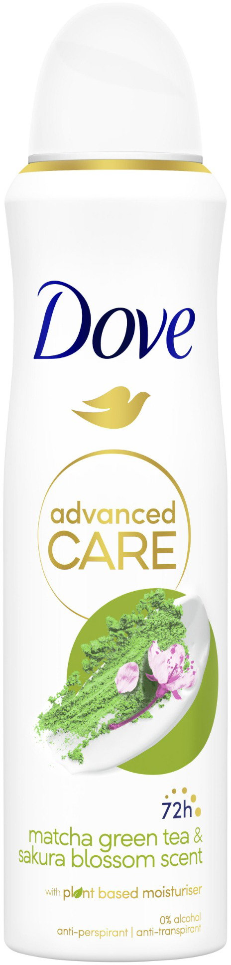DOVE Advanced Care Matcha Green Tea izzadásgátló spray 150ml