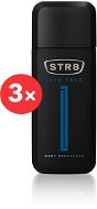STR8 Body Fragrance Live True 3 × 75ml - Men's Deodorant