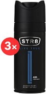 STR8 Live True Deo Spray 3 × 150 ml - Pánsky dezodorant