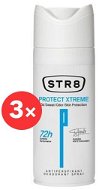 STR8 Protect Xtreme Spray 3 × 150 ml - Pánsky antiperspirant