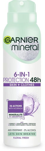 GARNIER Mineral Protection Floral 48H Spray Antiperspirant 150 ml - Antiperspirant - Hlavní obrázek