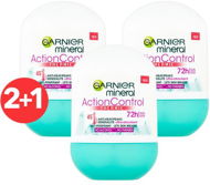 GARNIER Mineral Action Control Thermic 72H Roll-On Antiperspirant 3× 50 ml - Női izzadásgátló