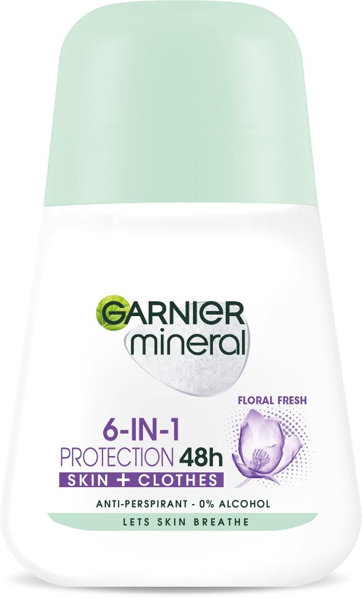 GARNIER Mineral Protection Floral 48H golyós izzadásgátló 50 ml