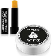 ANGRY BEARDS Lip Balm and AntiStick Calm Balls, 100ml - Men's Cosmetic Set