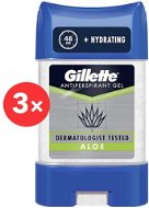GILLETTE Gel Aloe, 3× 70ml - Men's Antiperspirant