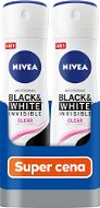 NIVEA Black & White Invisible Clear Izzadásgátló spray 2 x× 150 ml - Izzadásgátló