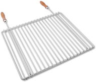 DEOS Nerezový grilovací rošt s nastavitelnou šířkou 45-55×37cm s rukojetí - Grilovací rošt