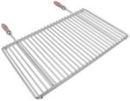 DEOS Nerezový grilovací rošt s nastavitelnou šířkou 60-70×37cm s rukojetí - Grilovací rošt