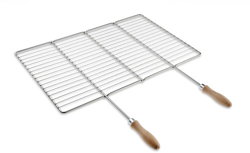DEOS Stainless steel grill grate 60×38cm with handle - Grill Rack - Main image