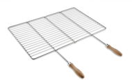 DEOS Nerezový grilovací rošt 67×40cm s rukojetí - Grilovací rošt