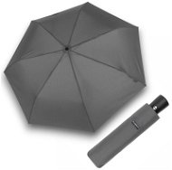 Bugatti Buddy Duo - pánský plně automatický skládací deštník, šedá, plná barva - Umbrella