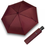 Bugatti Buddy Duo - men's fully automatic folding umbrella, burgundy, solid colour - Umbrella