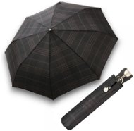 Bugatti Gran Turismo Check Black - pánský plně automatický skládací deštník - Umbrella