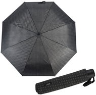 Derby Hit Vzorovaný - pánský skládací deštník, černá, geometrický / abstraktní - Umbrella