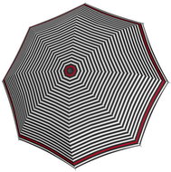 Derby Hit Lang AC Triple - dámský holový vystřelovací deštník, červená, proužek - Umbrella
