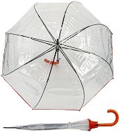 Derby Hit Long Automatik Transparent - dámský vystřelovací holový deštník, transparentní - Umbrella