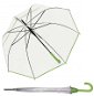Derby Hit Long Automatik Transparent - dámský vystřelovací holový deštník, zelená - Deštník