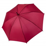 Derby Primo Long automatic - dámský holový vystřelovací deštník, červená, plná barva - Umbrella