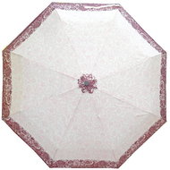 Derby Hit Mini Classic - dámský skládací deštník, růžová, květinový - Umbrella