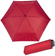 Derby HIT MINI FLAT - dětský/dámský skládací deštník, červená, plná barva - Umbrella
