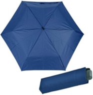Derby HIT MINI FLAT - dětský/dámský skládací deštník, modrá, plná barva - Umbrella