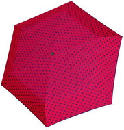 Derby Hit Mini Flat Dots - dámský skládací deštník, růžová, puntík - Umbrella