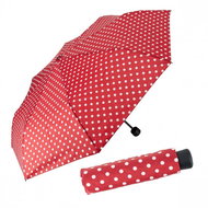 Derby Mini Trend Gemustert dámský skládací deštník, červená, puntík - Umbrella