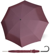 Doppler Carbonsteel Long AC CHIC - dámský holový vystřelovací deštník, vínová, puntík - Umbrella