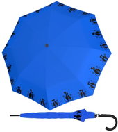 Doppler Fiber Flex AC Cats Family Blue - dámský holový vystřelovací deštník - Umbrella