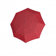Doppler Long Carbonsteel Bloom - dámský holový vystřelovací deštník, červená, květinový - Umbrella