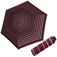 Doppler Fiber Havanna Timeless Red Stripes - dámský skládací deštník - Umbrella