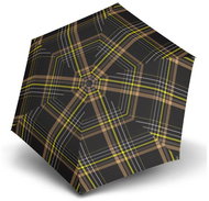 Doppler Havanna Uni Karo - dámský skládací deštník, hnědá, káro / kostka - Umbrella
