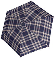 Doppler Havanna Uni Karo - dámský skládací deštník, modrá - Umbrella