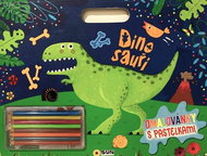 Dinosaurs - colouring pages with crayons - Colouring Book