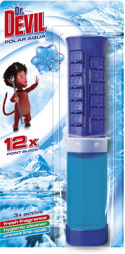 Dr. DEVIL 3in1 Polar Aqua 75 ml - WC illatosító - Fő fotó